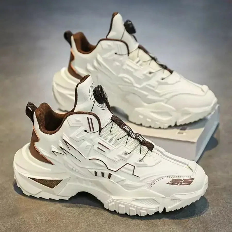 Men's Olive and Black All-Season Mid-Top Sneakers - Breathable Lightweight Road Running Shoes with Cushioned EVA Sole Non-Slip