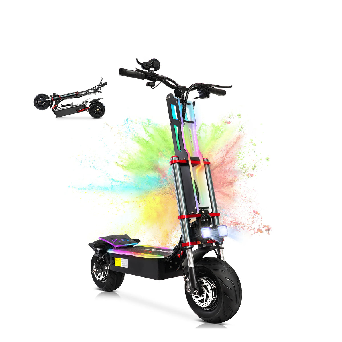 TIFGALOP K8 12 Fat Tireh tire,E-mountain scooter Adult Foldable Electric Scooter 3000W*2 Motor 60V38AH Battery City Escooter