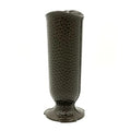 ' Ionic Vase - Replacement Cemetery Flower Vase - 4" D Base with 3 Flanges to Lock-in. Dark Brown Plastic Replica Not Bronze Qu