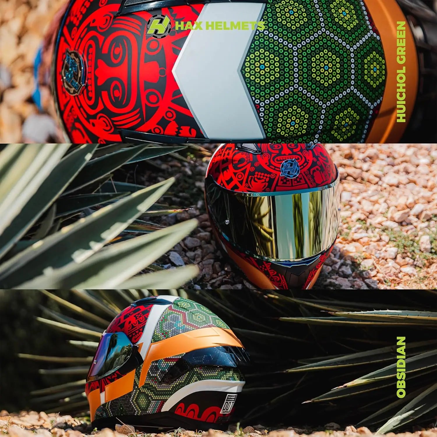 Obsidian Full Face Dual Visor Adult Motorcycle Helmet for Motorbike Street Bike with Pinlock Ready DOT Approved HUICHIOL Green X