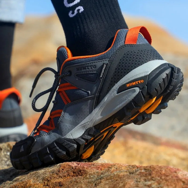 Men Lightweight Hiking Shoes Autumn Winter Breathable Mesh Casual Athletic Walking Sneakers Anti-slip Outdoor Trekking Footwear