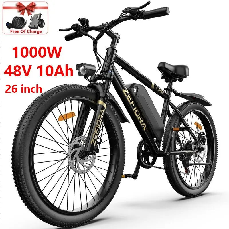 Electric Scooter 14 26 Inch 1000w 30-50mph 30-60miles 48v 10ah 15ah 17.5ah Battery,multiple Types Different Models Electric Bike