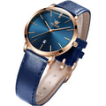 OLEVS Women's Watches or Ladies emale Wrist Watch Leather Band Waterproo Thin Minimalist Casual Simple DrQuartz Ang with Date Ca