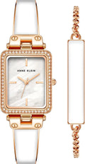 Elegant Crystal Accented Bangle Watch and Bracelet Set for Women, Premium Quality