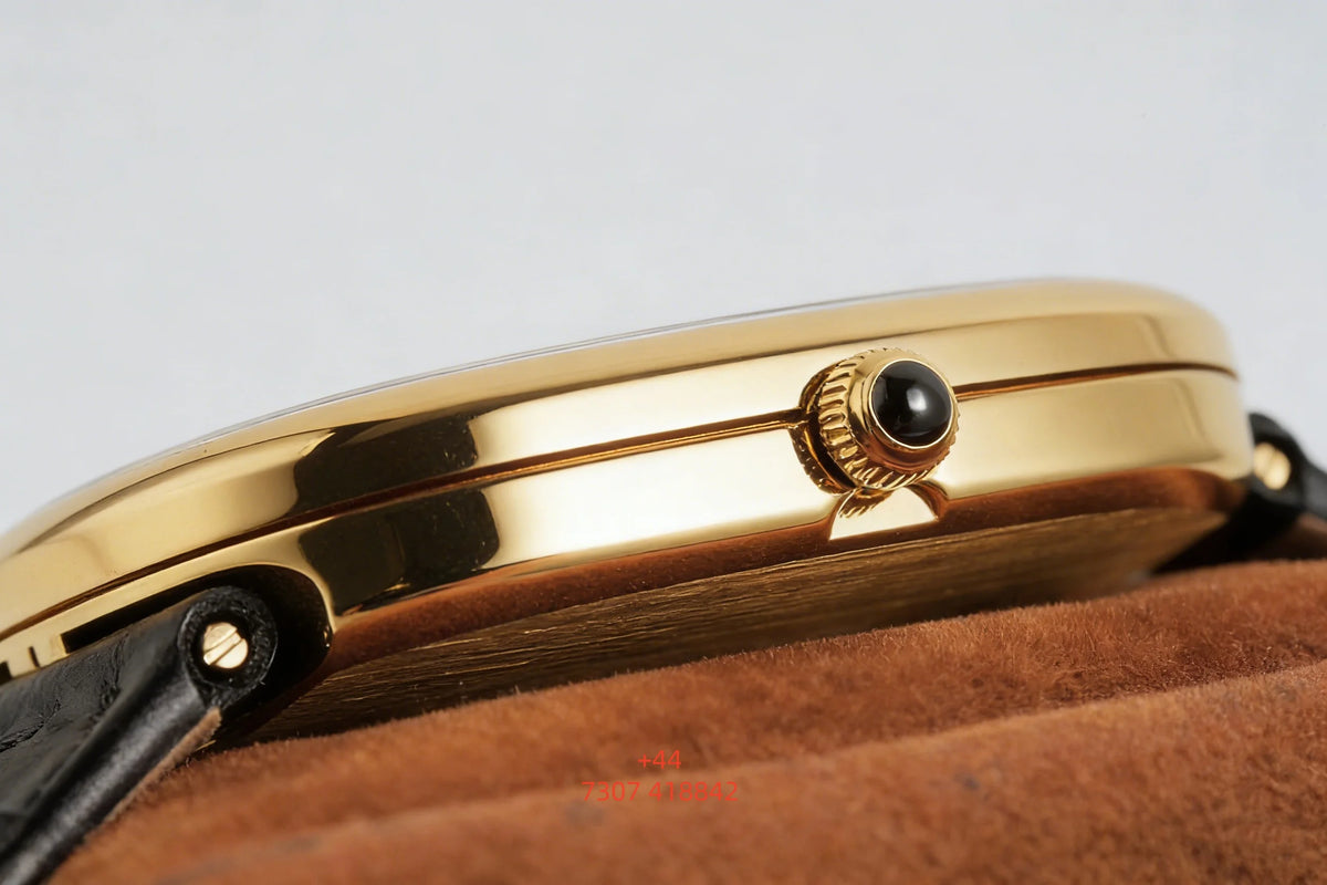 Customized luxury women's watch, 35-40mm diameter, imported calfskin strap, 9015 automatic winding movement