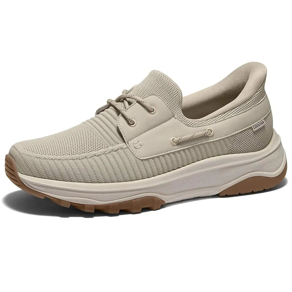 Slip On Shoes for Men Orthopedic Walking Shoe with Arch Support Hands Free Loafers Casual