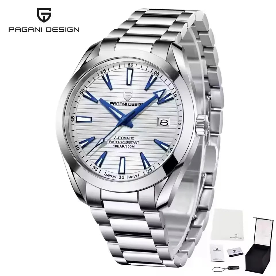 PAGANI DESIGN 2026 Sky Blue 40MM A150 Mechanical Automatic Stainless Steel Waterproof Watch with Sapphire Glass Watches for men