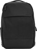 20L Everyday Laptop Backpack for Work and Travel with 16" Faux Fur Sleeve, Front Pocket, Water Bottle Pockets - Black