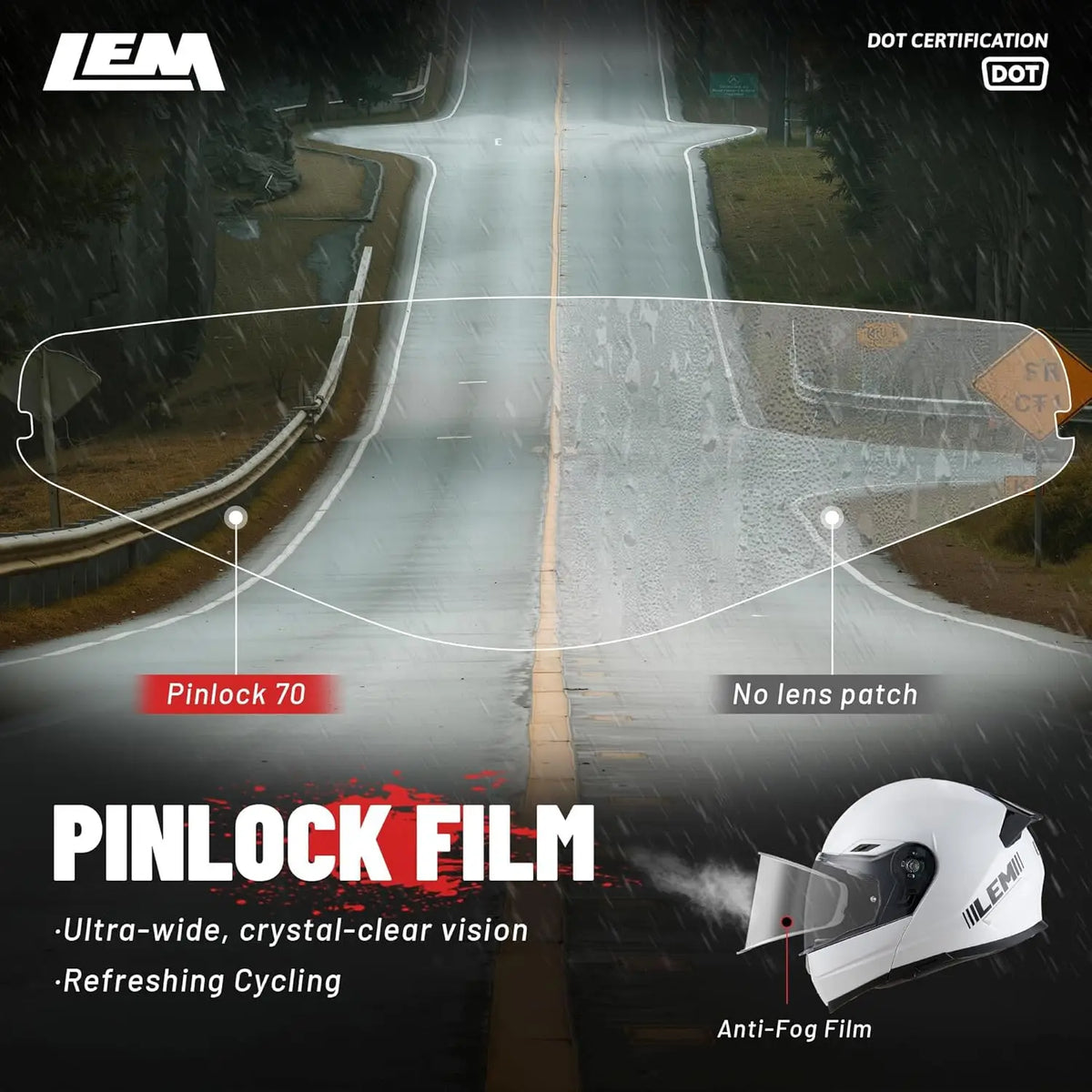 Modular Motorcycle Helmets Fiberglass Full Face Motorcycle Helmet Flip Up for Touring DOT Certified Release Sun Visor Removable