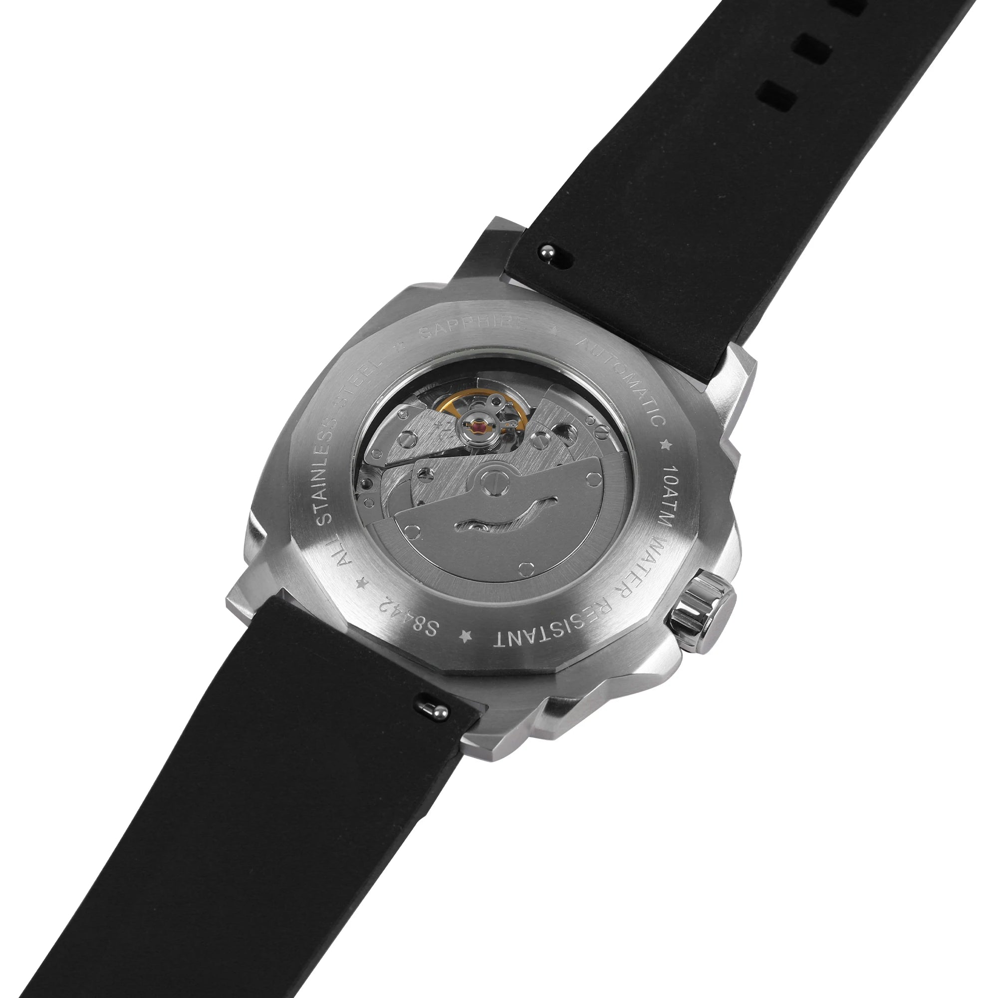 SEAKOSS 10ATM Men's Diving Watch Seagull ST1612 Movement Automatic  Watches for Men Luminous Calendar Sapphire Stainless Steel