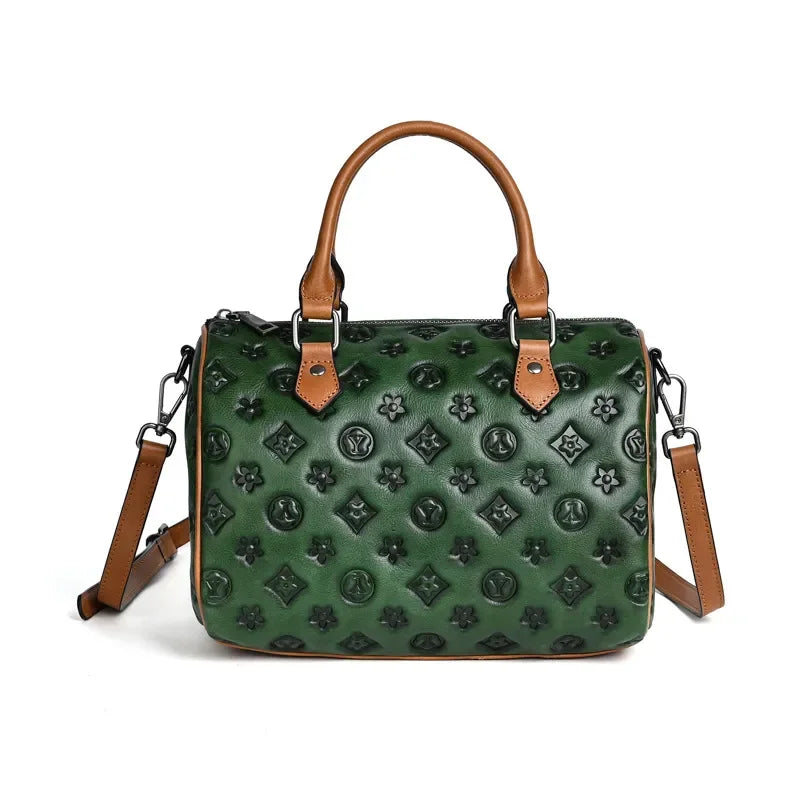 2026s New Style Design Arrival Premium Embossed Handbag Light Luxury Versatile Fashion Boston bag High Quality Mother Gift Hot S