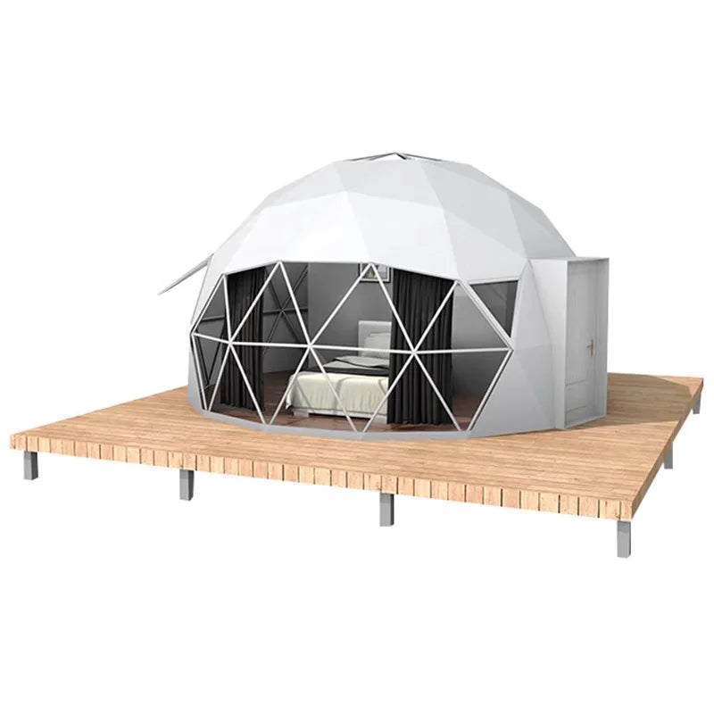 Luxury Pvc Geodesic Dome Hotel Glamping Tent House Desert Round Dome Tent Coody Starry Sky Dome Tent for Camping