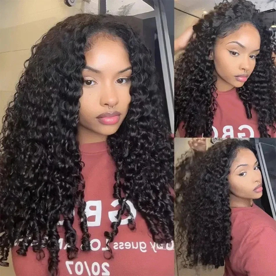 Burmese Curly Crochet Human Hair Feather Knotless Pre-Separated Crochet Hair Extensions Full Head Brazilian Hair For Black Women