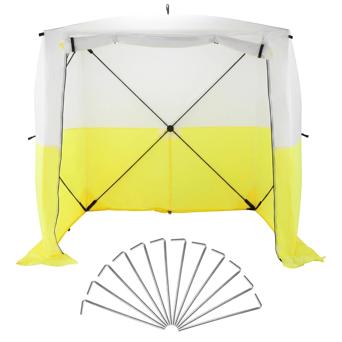 Heavy-Duty Portable Shelter Waterproof UV Resistant 70.86x70.86x78.74in with Carrying Bag for Camping Backyard Parties Events