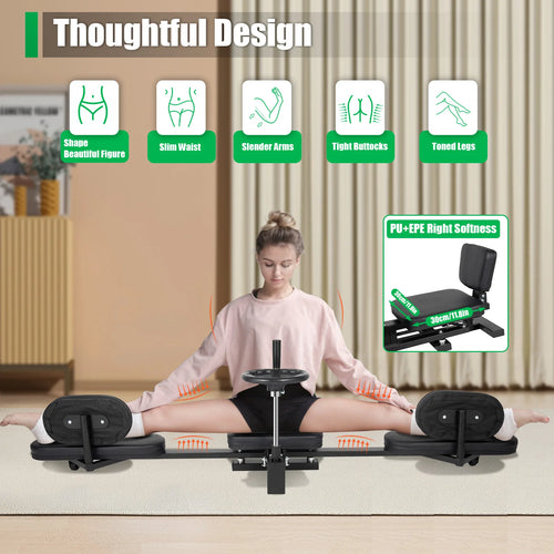 180° Leg Stretcher Adjustable Leg Stretching Machine Home Fitness Leg Trainer with Joint Protection for Yoga Dance Home Use