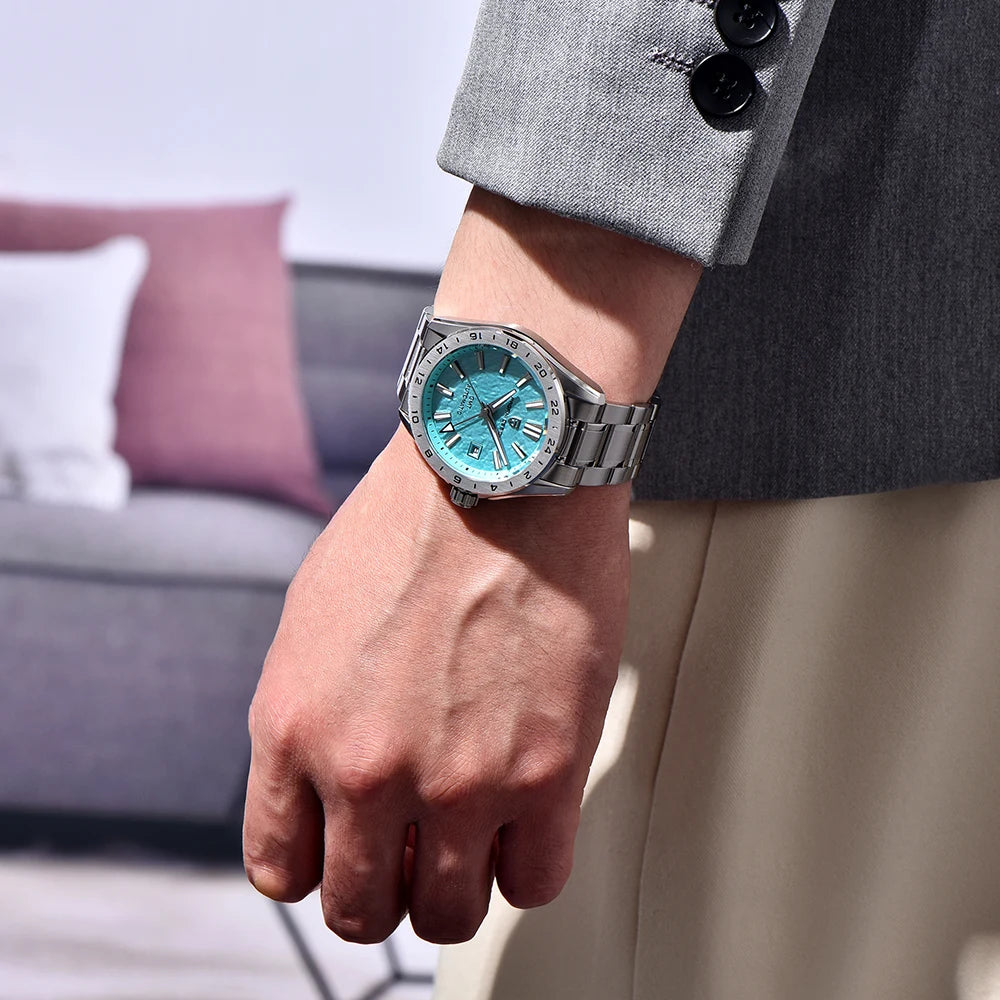 PAGANI DESIGN luxury New GMT Mens sports  Mechanical Watches 100M Waterproof Clock Sapphire Glass Automatic watches for man