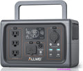 Portable Power Station 500W(Surge 1000W), 512Wh LiFePO4 Battery, Solar Generator Fast Charge, UPS Mode, 3 110V AC Outlets