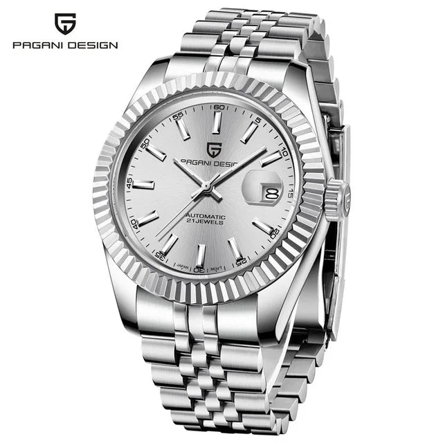 PAGANI DESIGN 42MM sky blue Men Watch Top Brand Luxury Automatic Watch Stainless Steel Waterproof Mechanical Watches For Men