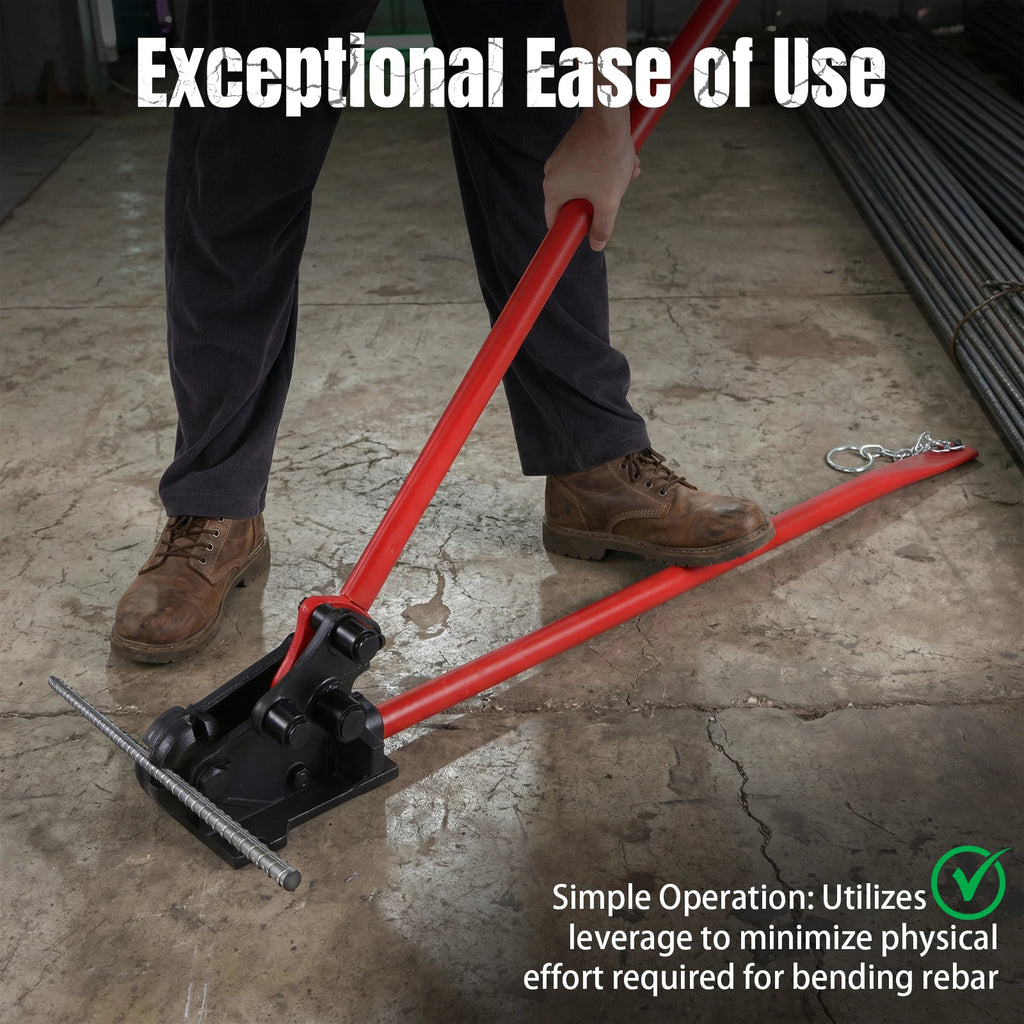 2-in-1 Rebar Cutting Tool Rebars Up To 5/8inch Tubing Bender with No-Slip Handle Grip for Effortlessly Cuts Bends Reinforcement