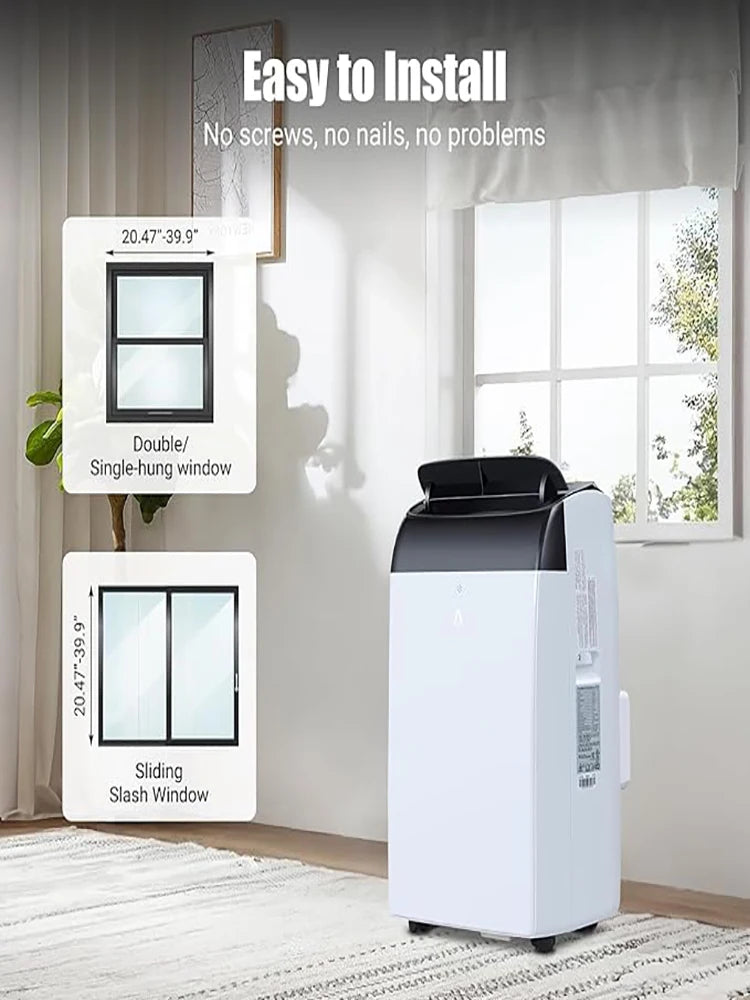 Portable Air Conditioner, 14,000 BTU AC 3-IN-1 Quiet AC with Remote Control,Built-in Dehumidifier,Cools Room up to 750 sq. ft