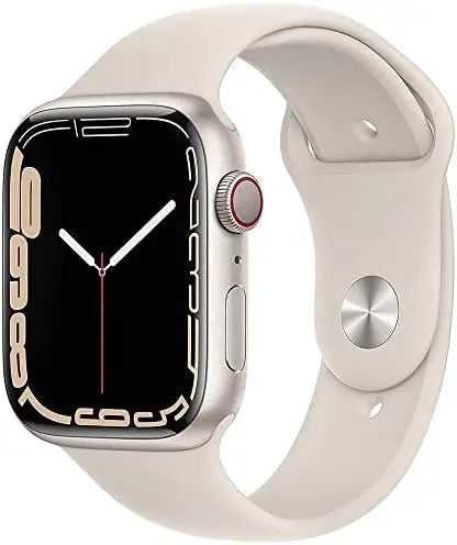 Refurbished Smartwatch with GPS & Cellular, 45mm Starlight Aluminum Case and Sport Band