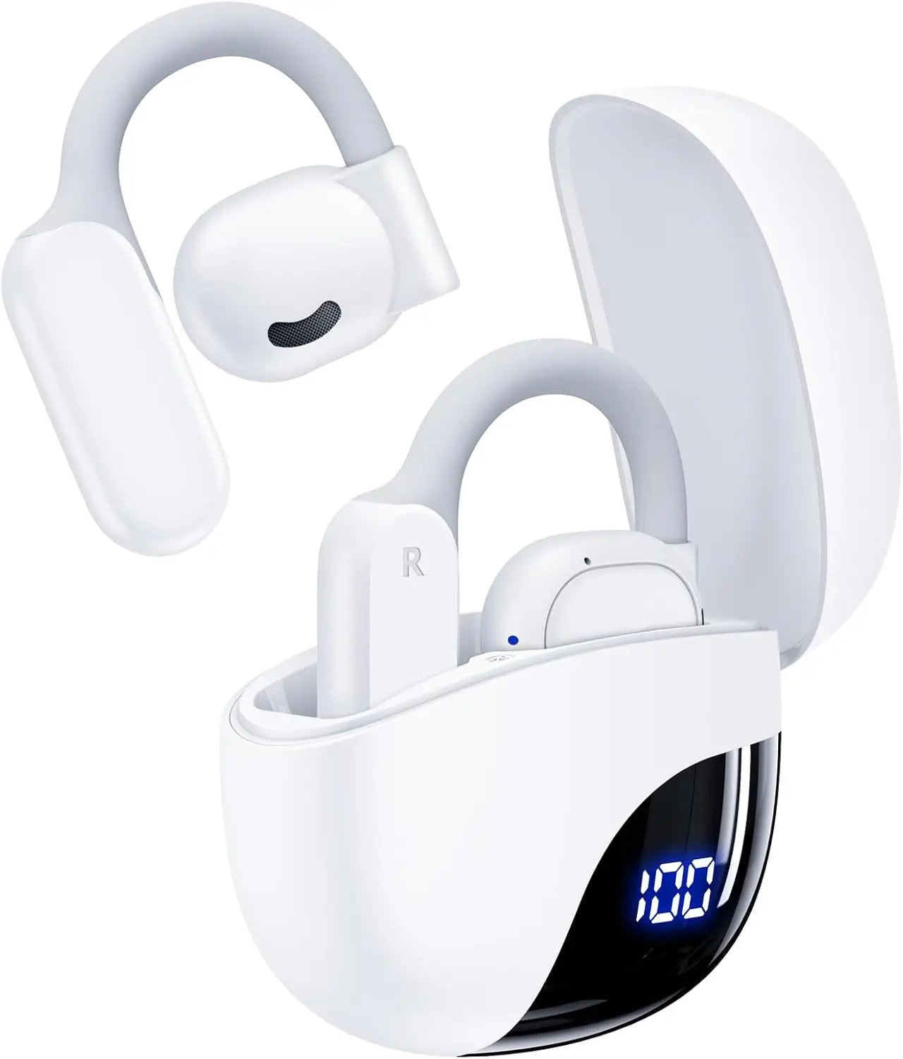 AI Translation Earbuds Real-Time 164 Languages 80H Playtime Wireless Bluetooth for Travel Business