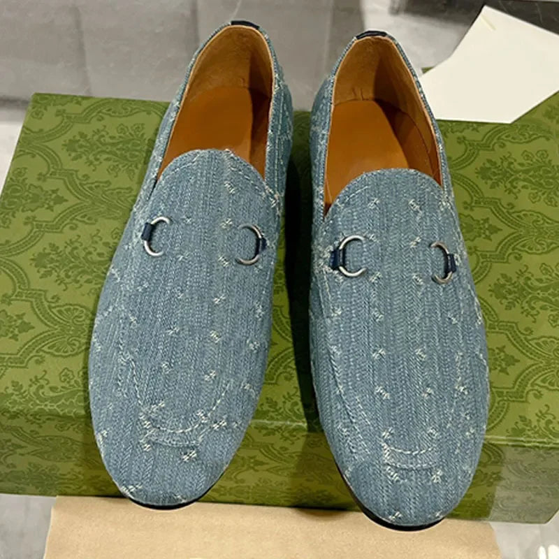 Denim Loafers Women Shoes Designer Sandals Room Mule Baotou Half Slippers Slips Sandal Luxury Silver Hardware Summer Slides Slip