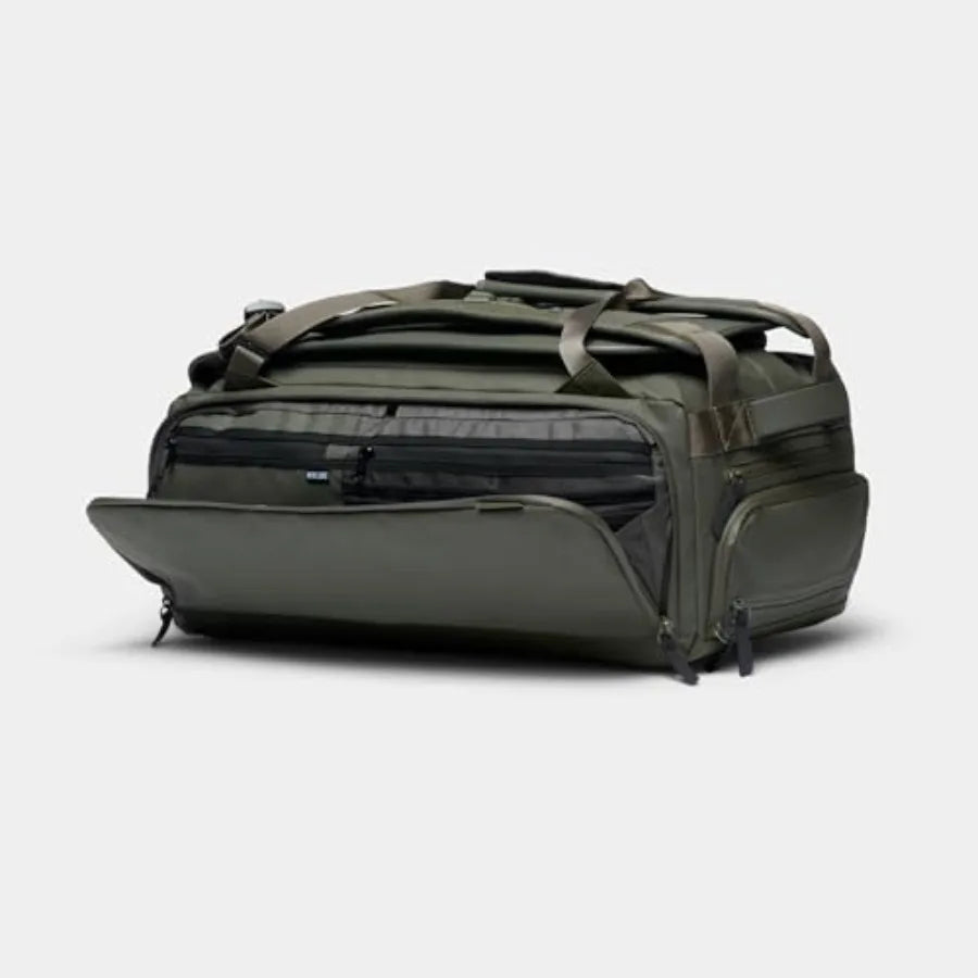 40L Convertible Travel Bag Duffel/Backpack Carry-on Size for Everyday Use Laptop Storage TSA Compliant Black Nylon