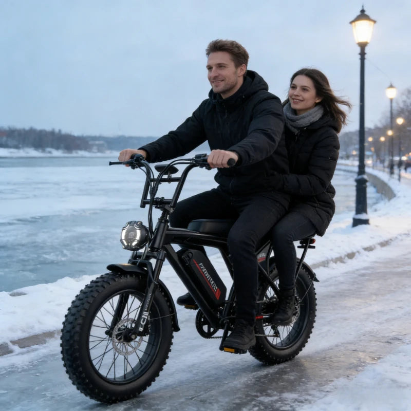 Zefiora V10 20 Inch Fat Tire Ebike,48v Aluminum Alloy 2000w Electric Bicycle,for Mountainous Snowy Areas Cycling Electric Bike