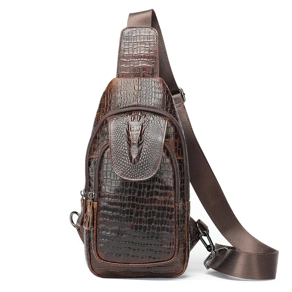 Genuine Leather Sling Bag for Men