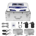 Dual Ionic Foot Bath Detox Machine LCD Display 2 Person System with Waist Belts and Straps Blue