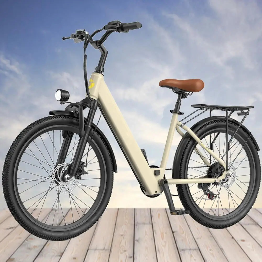 Adults Electric Bicycle, 24" Electric Motorcycles Mountain Bike 650W Peak Motor Ebike 25Mph 13.5AH Electric E Bike for Adults