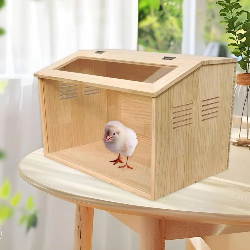 Chick Brooder Box Quail Nest Cage Supplies Small Chicken Coop Quail Coop, 60x40x40CM