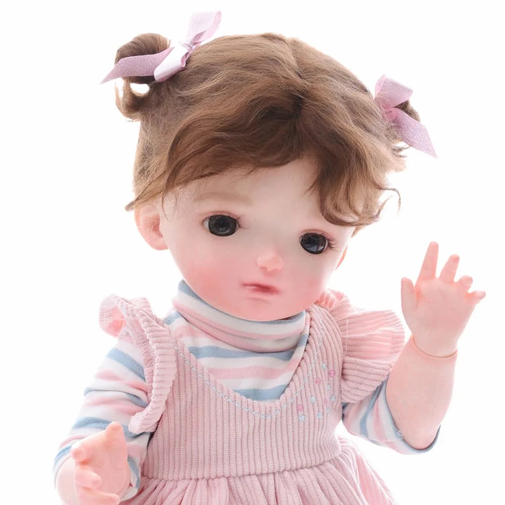 Cloveray 47 cm 20 inch Full Body Vinyl Girl BJD Doll Humanoid Doll Ball Joint Children's Birthday Collection Christmas Gift