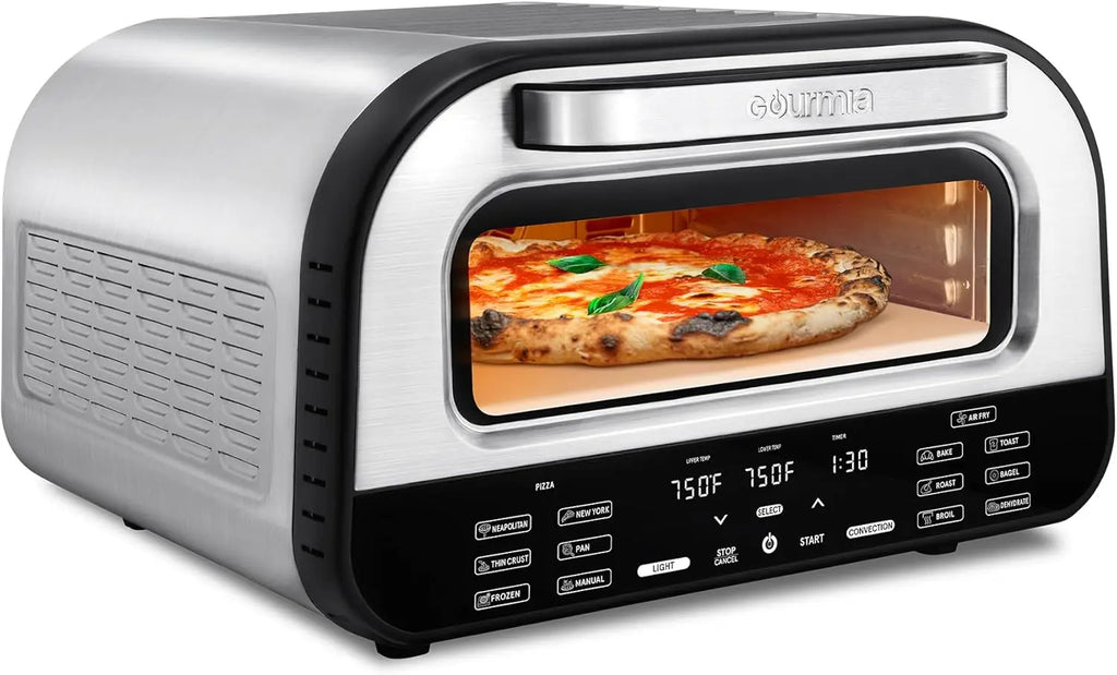 Indoor Pizza Oven Air Fryer Toaster – 1800W Multi-Cooker with Pizza Stone, Digital Controls & 6 Presets