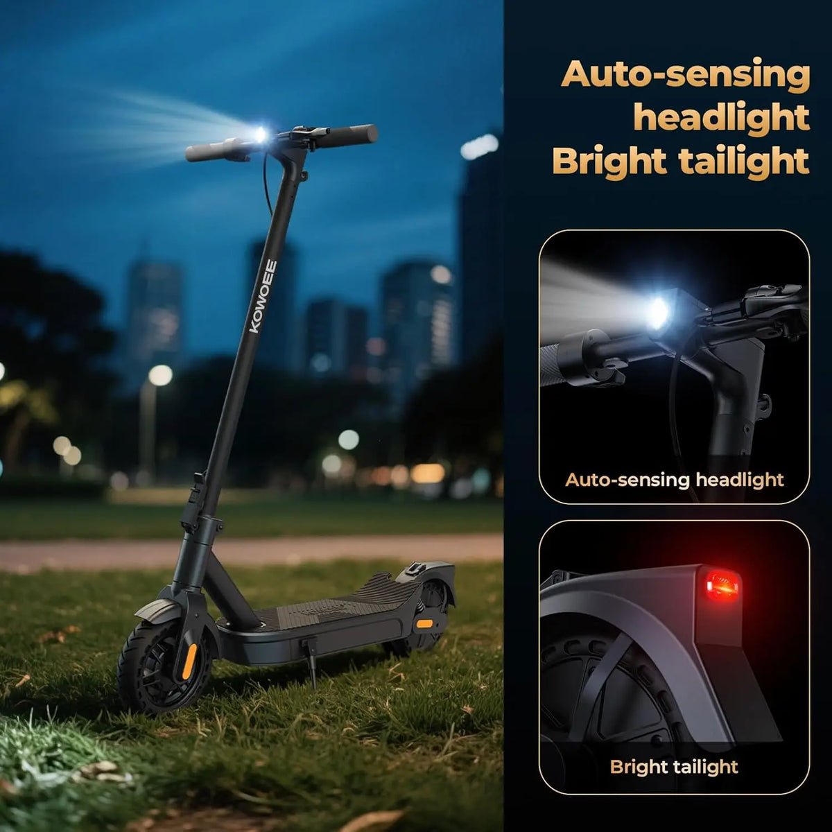 500W Electric Scooter 8.5 Inch 20 Mile Max Range Foldable E-scooter with Double Suspension APP Control Adult Electric Scooter