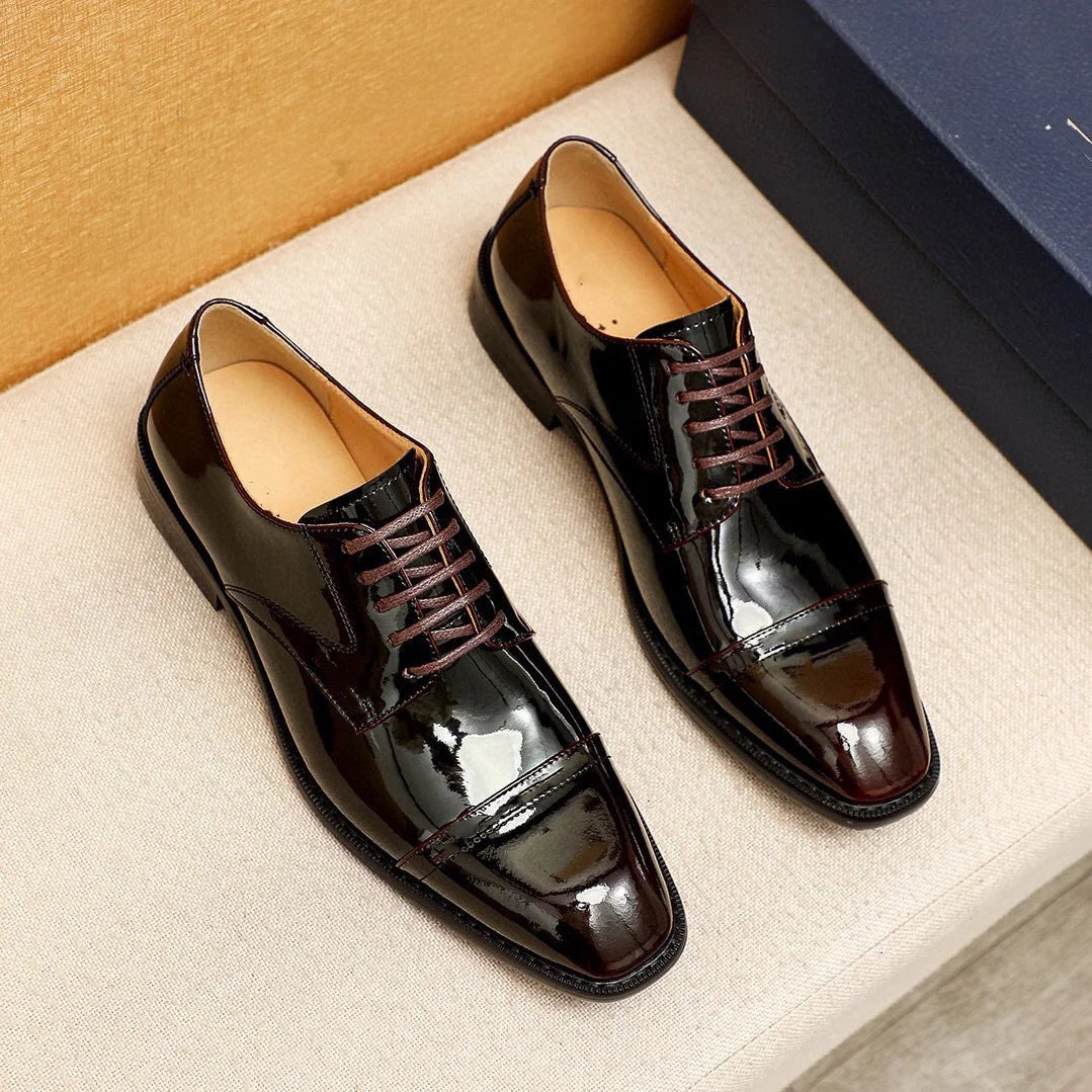 Trend Men's Dress Shoes Business Party Oxford Weddind Leather Shoes For Men Social Brogues Men's Formal Leather Shoes