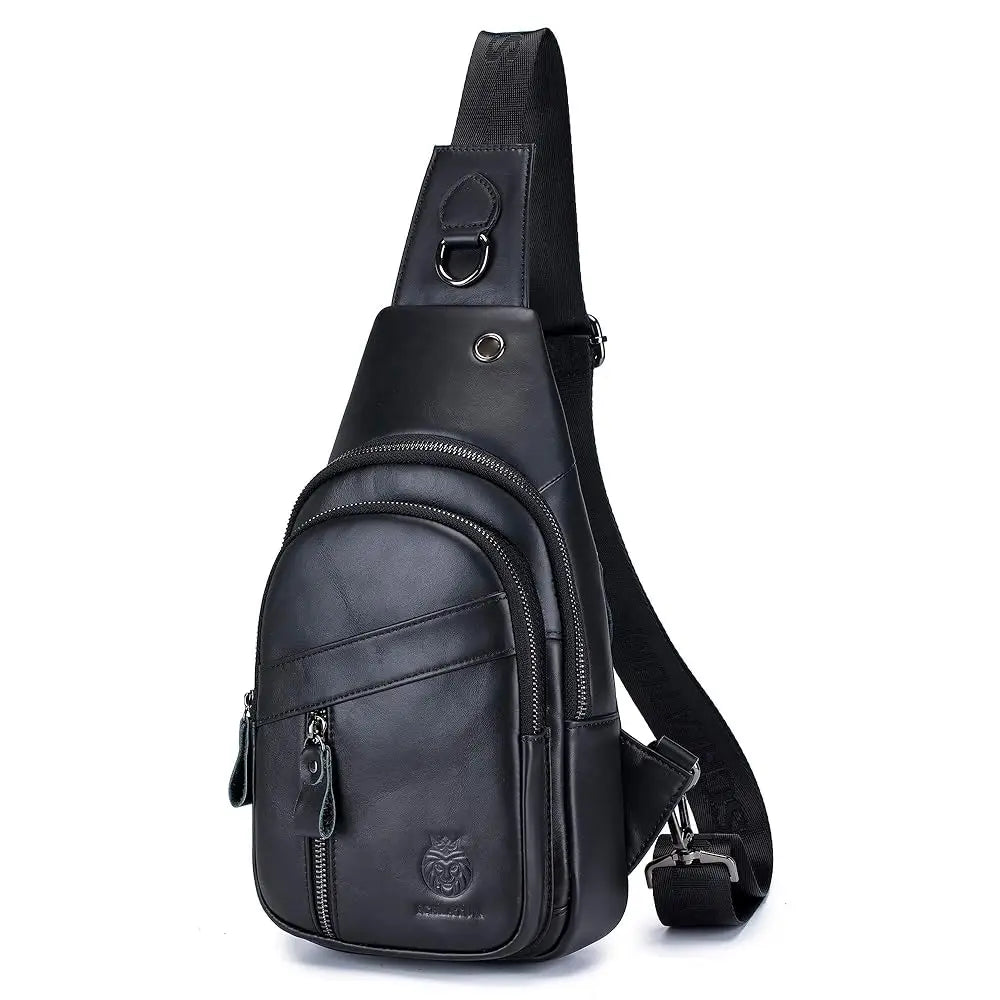 Genuine Leather Sling Bag for Men