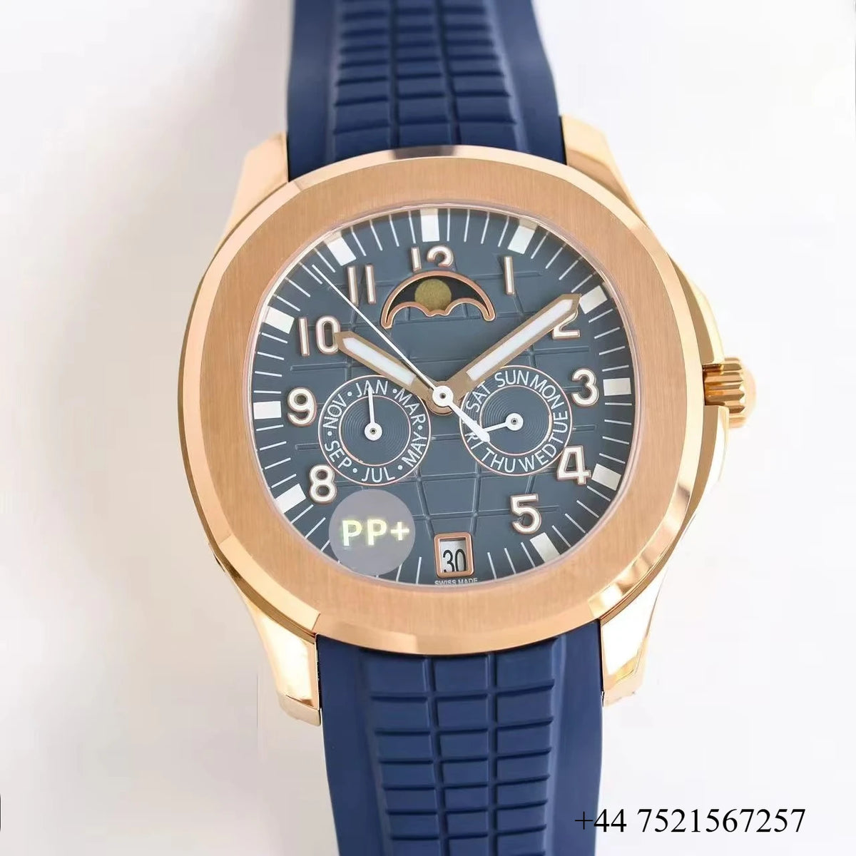 Complex Multifunctional Automatic Mechanical Luxury Sport Luminous Stainless Steel Watch High Quality Moon Timing Hip Hop