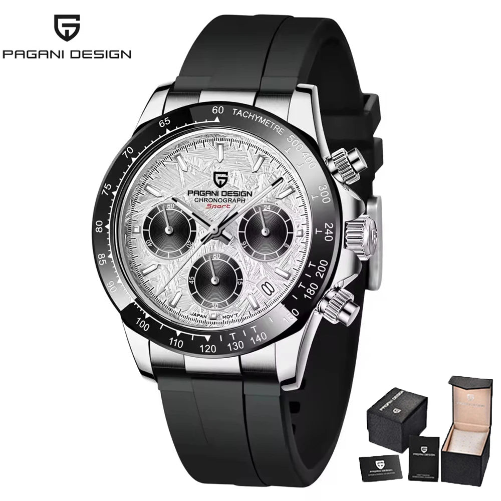 PAGANI DESIGN 2026 New Men Watches Luxury Quartz Watch For Men 100M Waterproof Sports Chronograph Wristwatch for Men gift