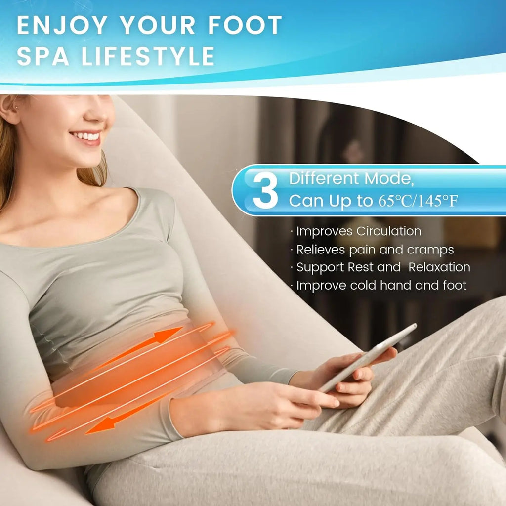 Professional Dual Ionic Detox Foot Bath Spa Machine with 8 Modes, Far Infrared Belt for Home Use