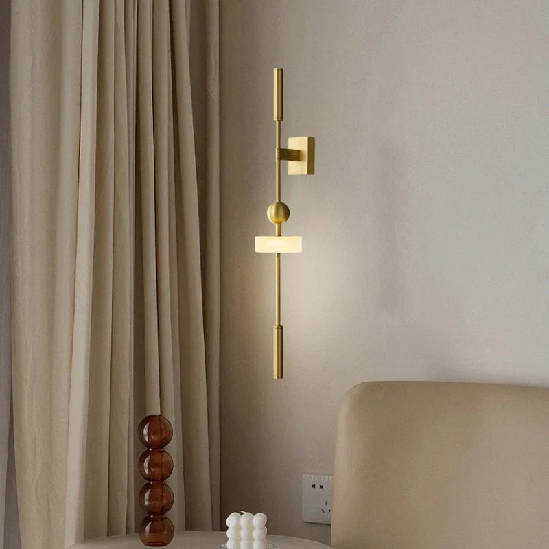 Novelty Brass Wall Light White Acrylic 3 Changeable New Style For Parlor Bathroom Dining Room Bedroom Aisle Dropshipping