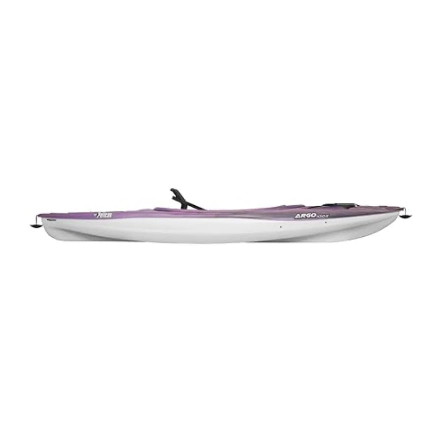 Argo 100X EXO Premium Sit-in Recreational Kayak 10 ft Lightweight Polyethylene Red with Adjustable Seat and Paddle Storage