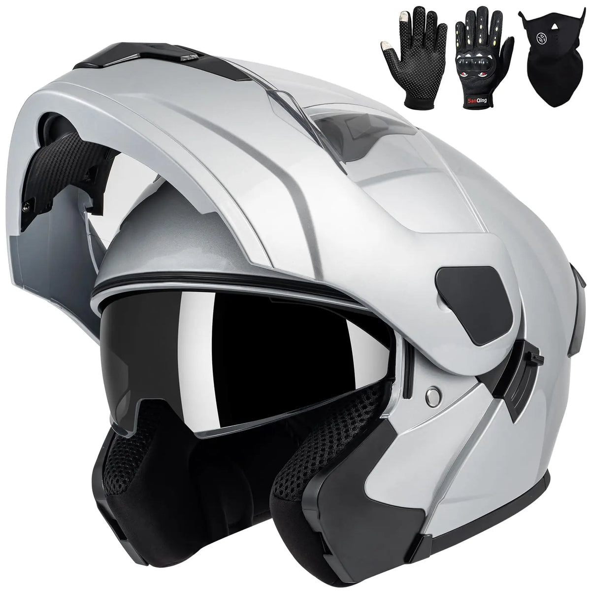Helmets Motorcycles Full Helmet Dual Lenses Facelifted Helmets All Season Universal Summer Cycling Half Helmets Portable Fashion