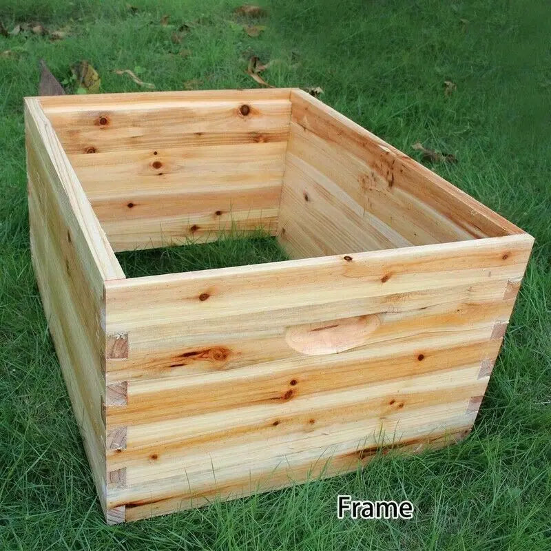 7PCS Auto Shed Honey Hive Beehive Frames + Unique Beehive House Fir Wooden Boxes