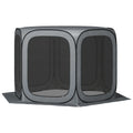 11 x 11ft Pop Up Screen Tent, UPF50+ Portable Camping Gazebo Screen House with Carry Bag, Dark Gray