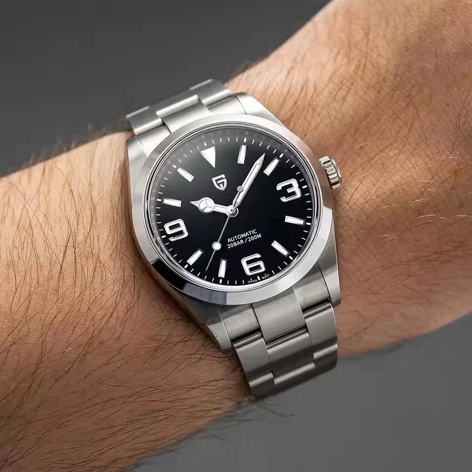 PAGANI DESIGN 40MM Air King Men Automatic Mechanical Watch 200M Waterproof Luxury Sapphire Glass Stainless Steel Watches for men