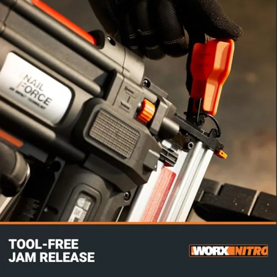 20V 18GA Cordless Brad Nailer, Cordless Nail Gun, Nail Gun Battery Powered, Up to 2 Inch, Tool-Free Jam Release, Trimming & Mold