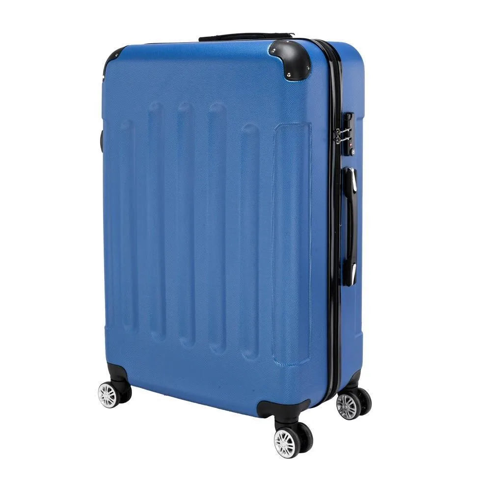 Luggage Sets Clearance ABS Hardshell 3pcs 20"/24"/28" Suitcase Hard Shell Blue