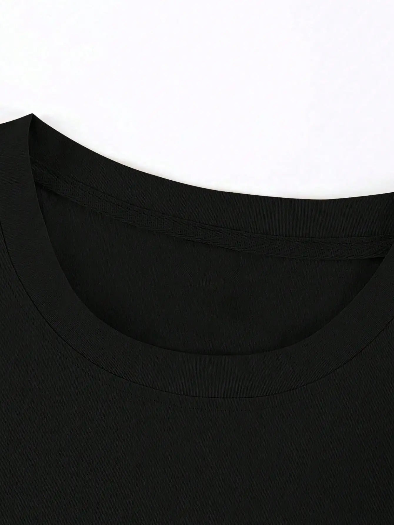 Men's Gothic Style 2-in-1 Layered T-Shirt with Cross Wing Graphic for Halloween Casual Wear